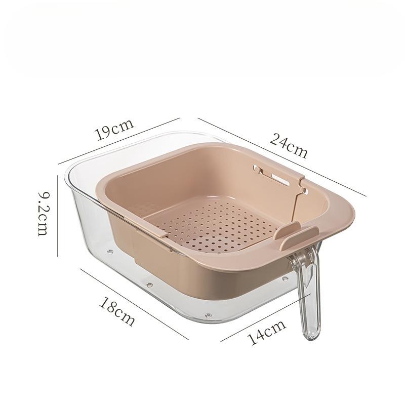 Double-layer Snack Box Fruit Tray Living Room Candy Box Drain Area Basket Home Use Fruit Tray Lazy People Eat Melon Seed Storage Tray