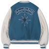 Gubin Quilted Point Varsity Jacket - Blue
