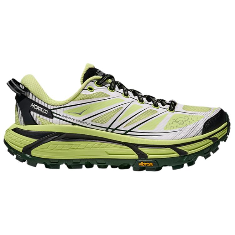 HOKA One One Mafate Speed 2 Comfortable Lightweight Fabric Synthetic Leather Shock Absorbing Durable Breathable Low Top Running Shoes 1126851-HWW
