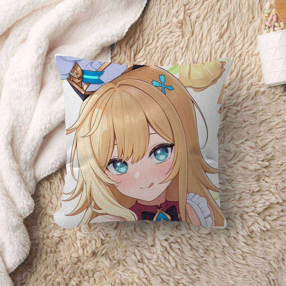 Game Genshin Impact Escoffier Personalized Pillow Cover Kids Bedroom Wild Party Decor Pillowcase Kid Birthday Shower Gift