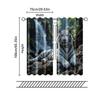 2 pcs, filtering curtains (excluding rods, non-movable, without batteries) White Tiger for use in bedrooms and living rooms