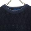 TOWNCRAFT Old Overall handle Long sleeve sweater S Navy knit Men's Used