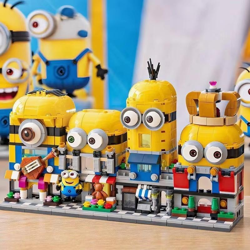Street Minicity View Building Educational Construction Set Articulated Action Figure Toy Desktop Decorationation Boy Puzzle Toy Gift