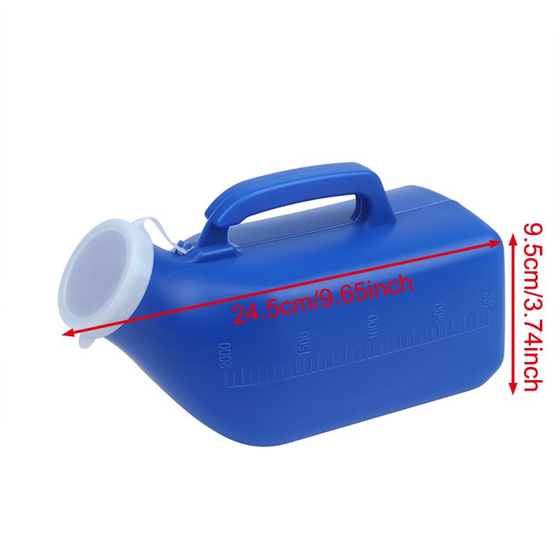 Portable Men Mobile 1200Ml Toilet Car Travel Camp Urines Pee Handle Urinal Storage Urinary Bottle Disability Old Man Helper