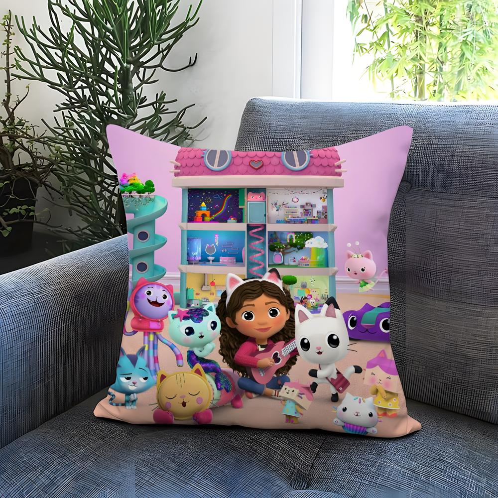 G-Gabbys D-Dollhouse Cushion Cover Comfortable Reversible Pillow Cover Ideal for Car Sofa Bedroom & Beyond