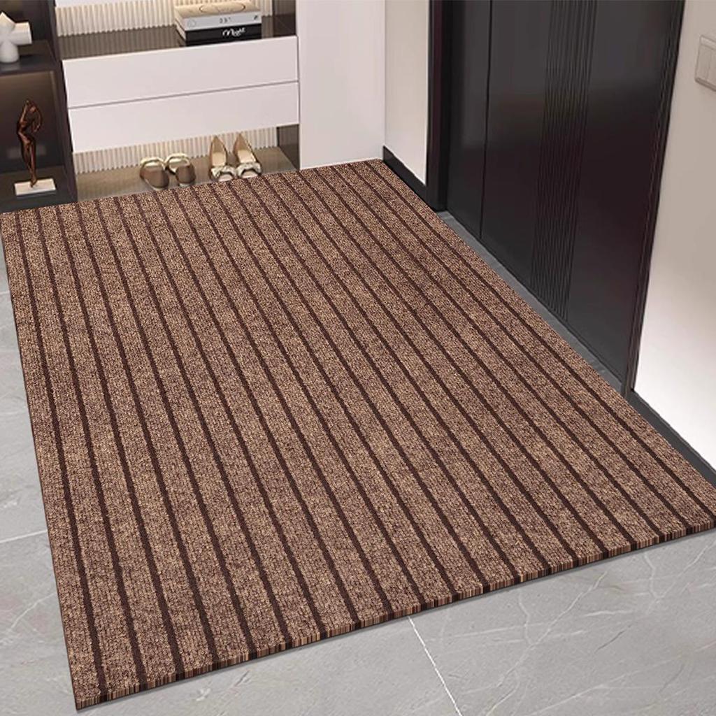 Waterproof, Anti-Slip, Oil-Proof Striped Floor Mat for Kitchen, Bedroom, or Entrance