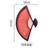 Dumpling Plate with Vinegar Dish Creative Ceramic Partition Plate Japanese Hand-painted Sushi Plate Fan-shaped Snack Plate