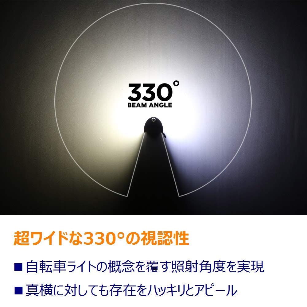 Japanese KNOG Big Cobber Bicycle Front 470 USB Lightweight [Official Product] Light, Lumens, Waterproof, Rechargeable, (Large Size)