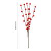 Simulated Christmas 5 Berry Branches 30 Fruit Pastoral Home Decoration Berry Branches Christmas Decorative Red Fruit