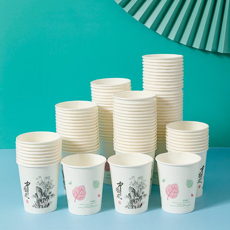 ZISIZ 100-Count Thickened Disposable Paper Cups