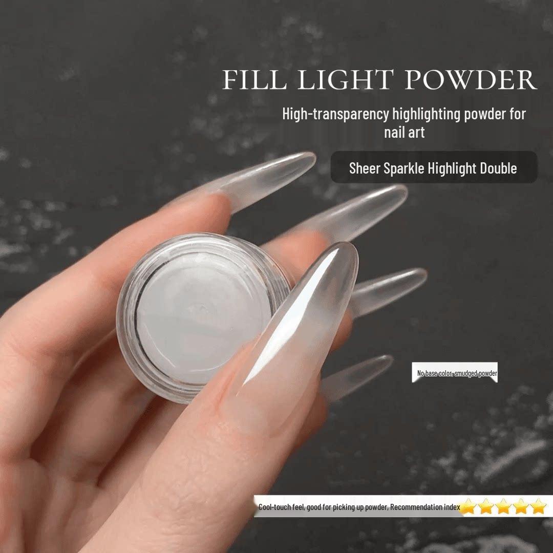 Aurora High Gloss Pink Crystal Nail Art Powder - Hailey Style