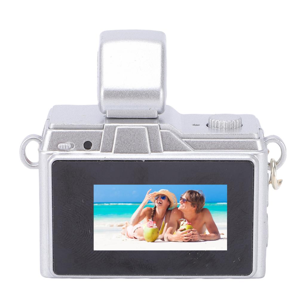Compact Retro Digital Camera 1080P 0.96 Inch Color Screen Tiny Vintage Keychain Vlog Camera for Travel