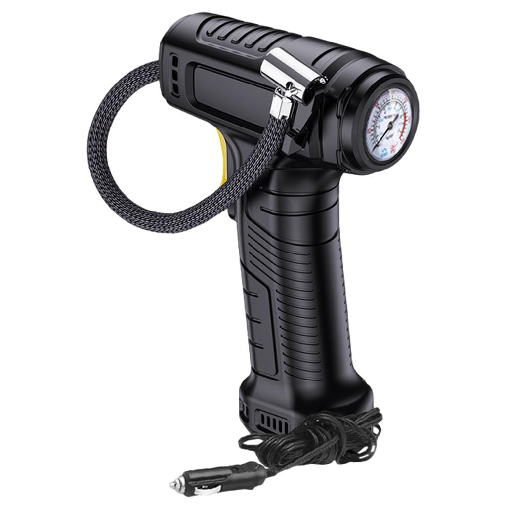 Wired Inflatable Pump with Led Light Portable Air Pump Handheld Tire Inflator Digital for Car Bicycle Balls