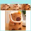 Huggable Capybara Plush Toy With Unique Food Designs And Soft Short Plush Fabric