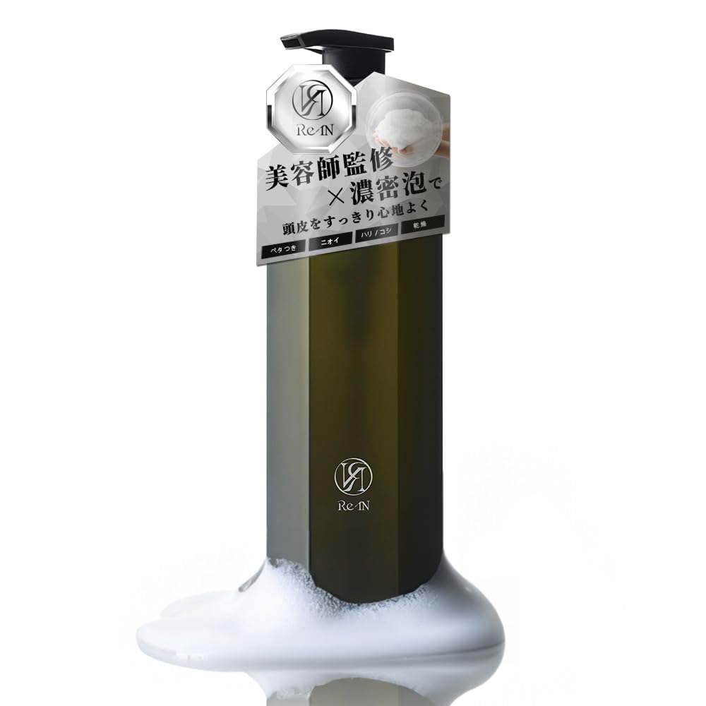 Rin Scalp Shampoo, Men s Scalp Shampoo, 380ml, Scalp Care, Additive-Free, Rinse-in Shampoo, Silicone-Free, Salon-Quality All-in-One