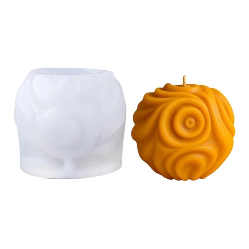 Spherical Silicone Candle Mold Geometric Striped Silicone Molds for Making Candle Soap Wedding Home Party Decoration