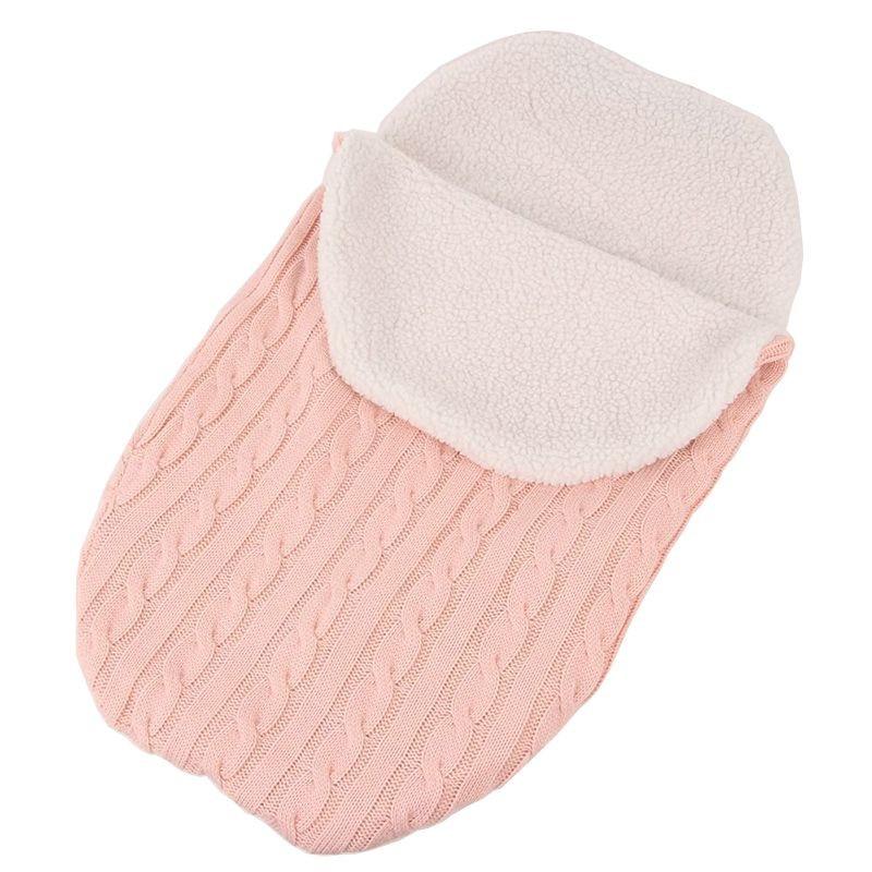 Newborn Knit Baby Swaddle Stroller Wrap Blanket Warm Infant Pram Bag Sleeping