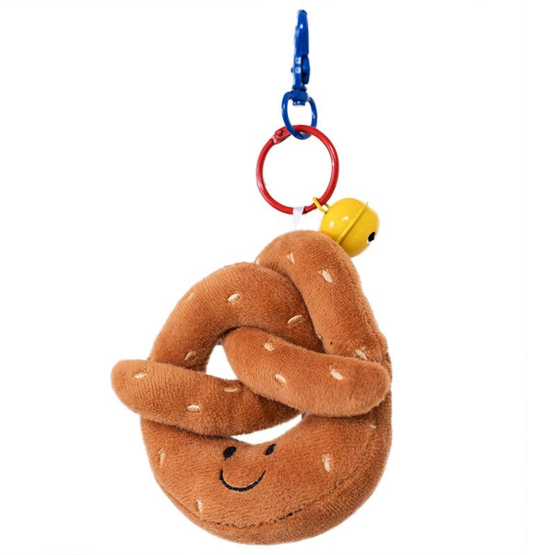 Simulated Cute Baguette Toast Burrito Fun Bread Series Plush Small Pendant Ornament Doll Bag Keychain