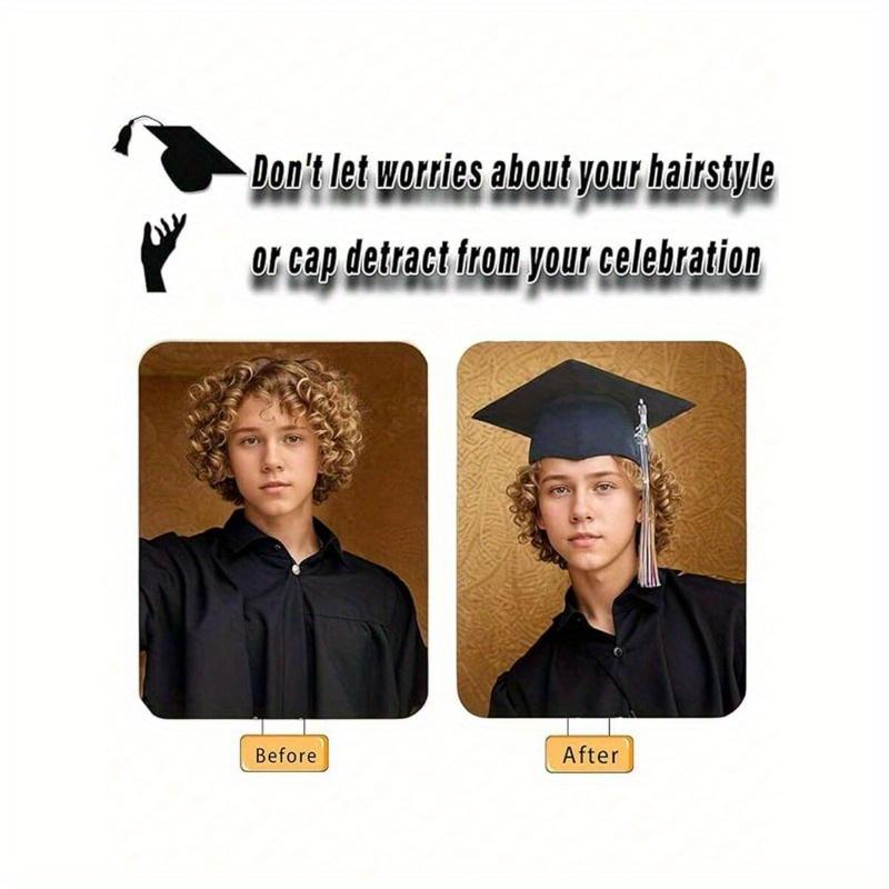 Graduation Cap Headband Insert - Secures Cap and Keeps Hairstyle, Upgraded Interior Design, for Graduation Cap Fixing Headband, Can Fix Your Hat