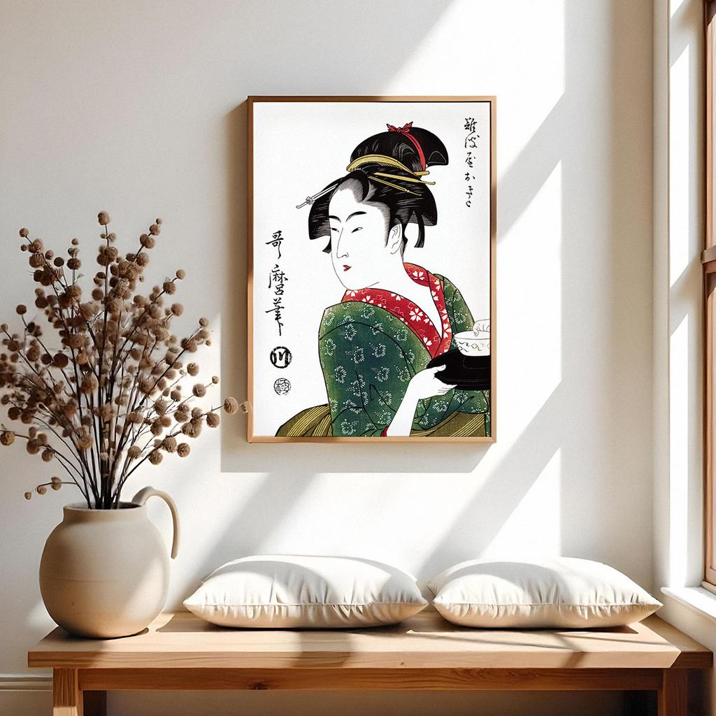 Poster Japanese Graphics Geisha