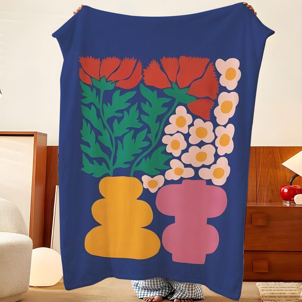 Artist L-Liv L-Lee Throw Flannel Throw Blanket, Lightweight Cozy, Durable Washable Cute Cool