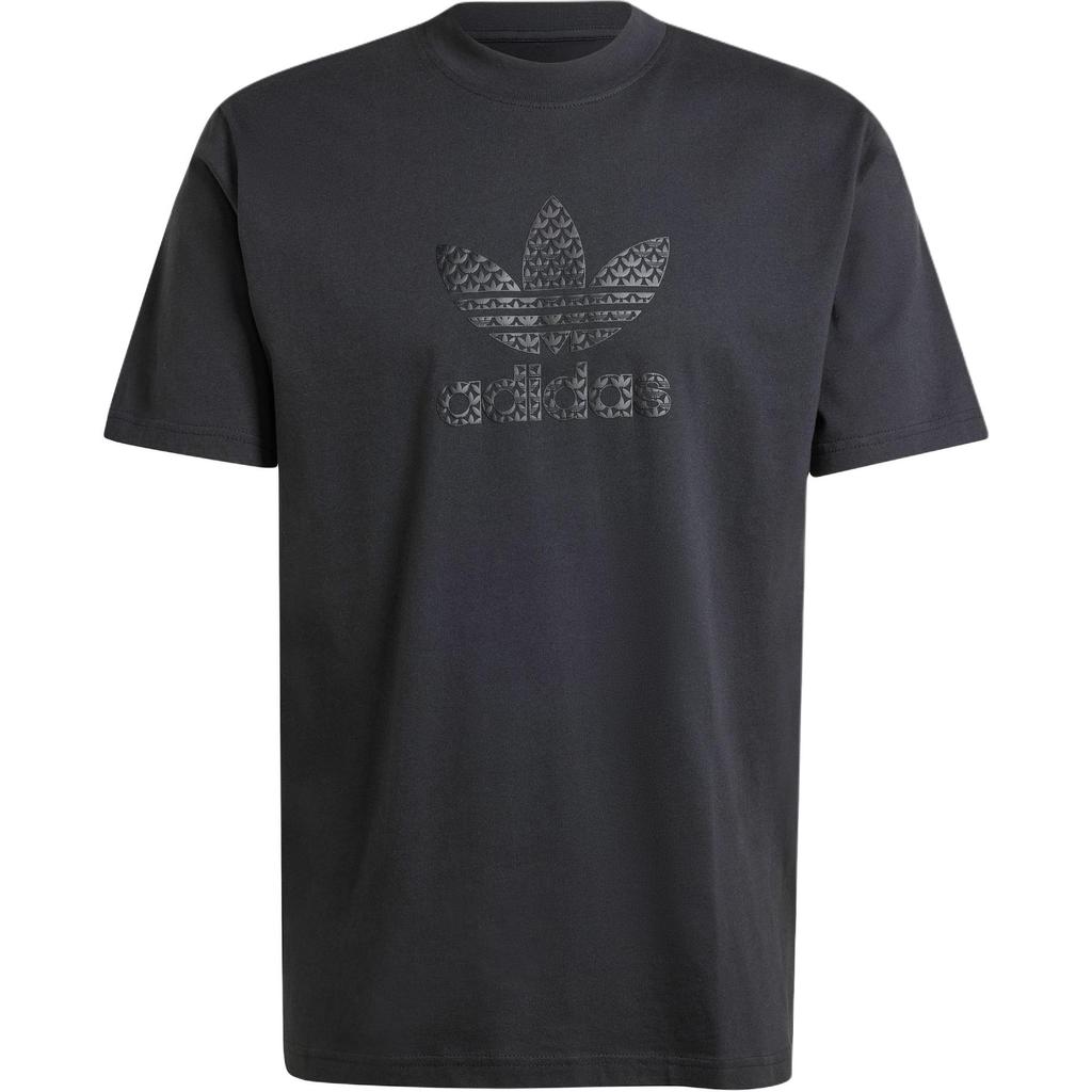 Adidas Logo Print Outdoor Casual Sport Rundhals T-Shirt Herren Tops Schwarz IZ2527