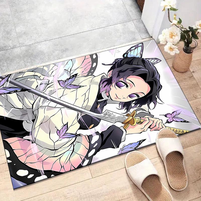 1pc Demon Slayer3 Design Printed Area Rug Carpet for Bedroom Living Room Home Decor Rugs Mat Non Slip Mat Rug for Bedside