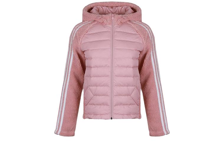 Adidas Down Jackets Women s Pink Hooded Moderate GJ8067 L