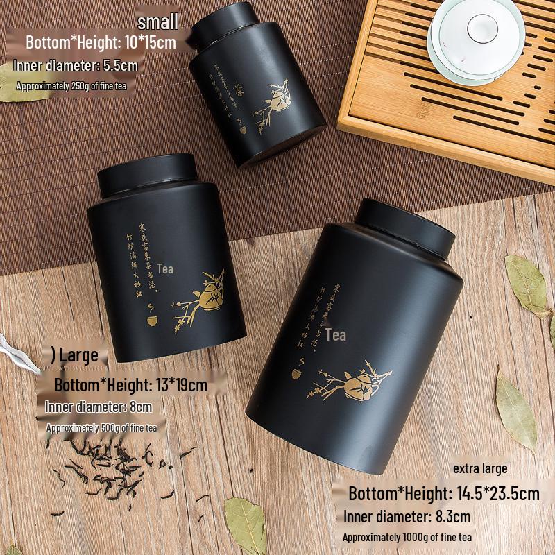 Premium Stainless Steel Tea Storage Canister