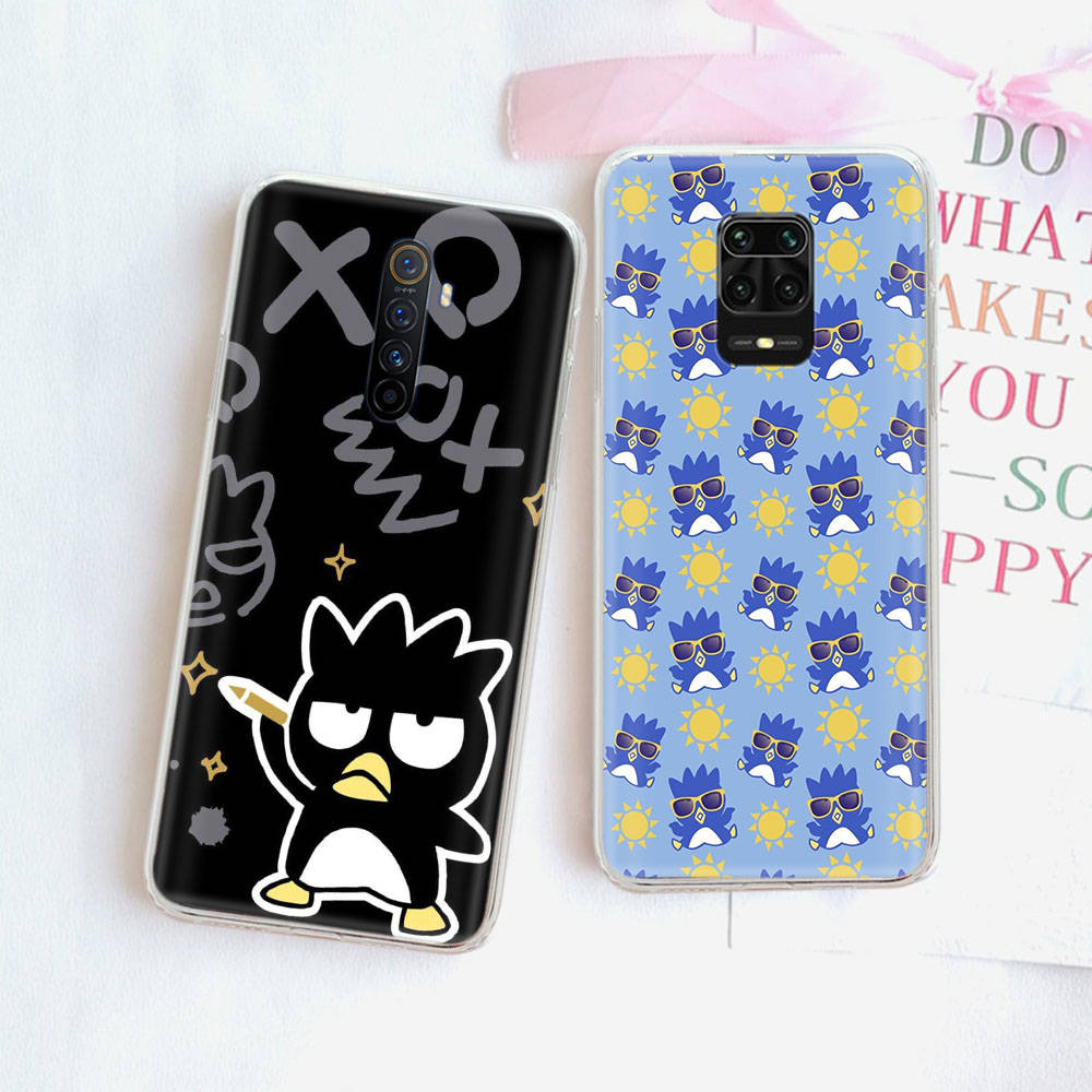 JZ14 Bad badtz-Maru Transparent Case for Samsung A04 A14 A23 M33 M53 Realme 10 9 C35 C55 VIVO Y02 X80 Infinix Hot 30 Note 11 Tecno Spark 8P Pro