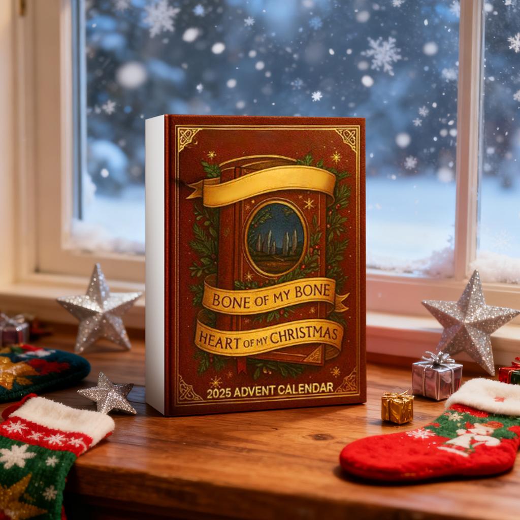 2D Flat Acrylic Mystery Box 24pcs Pendant With Airplane Box Funny Christmas Countdown Calendar