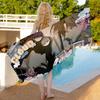 Anime Lost In The Cloud Microfiber Beach Towel Absorbent Quick Dry Soft Yoga Swimming Resort Mountain Climbing Towel