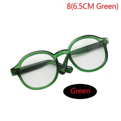 Accessoire de lunettes de poupée en peluche, monture ronde 6.5/9.5Cm, lentille transparente