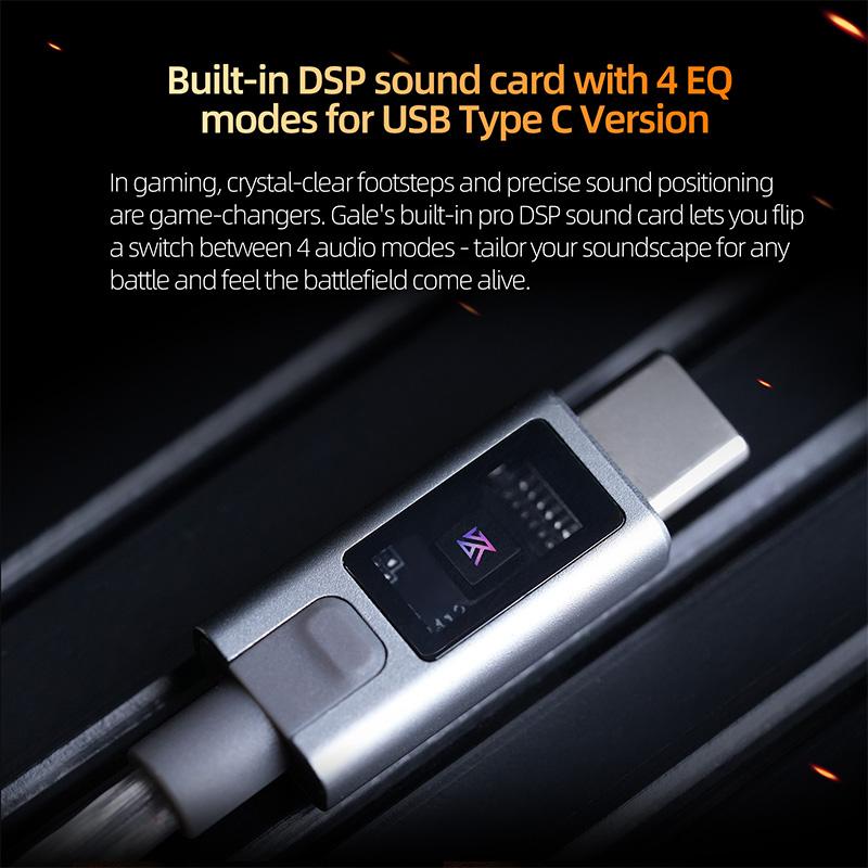 KZ Gale Écouteurs Intra-auriculaires Gaming E-sports Bass Métal Écouteurs 3.5mm AUX/Type C Casque Pour Jeu Vidéo Scène Son Live