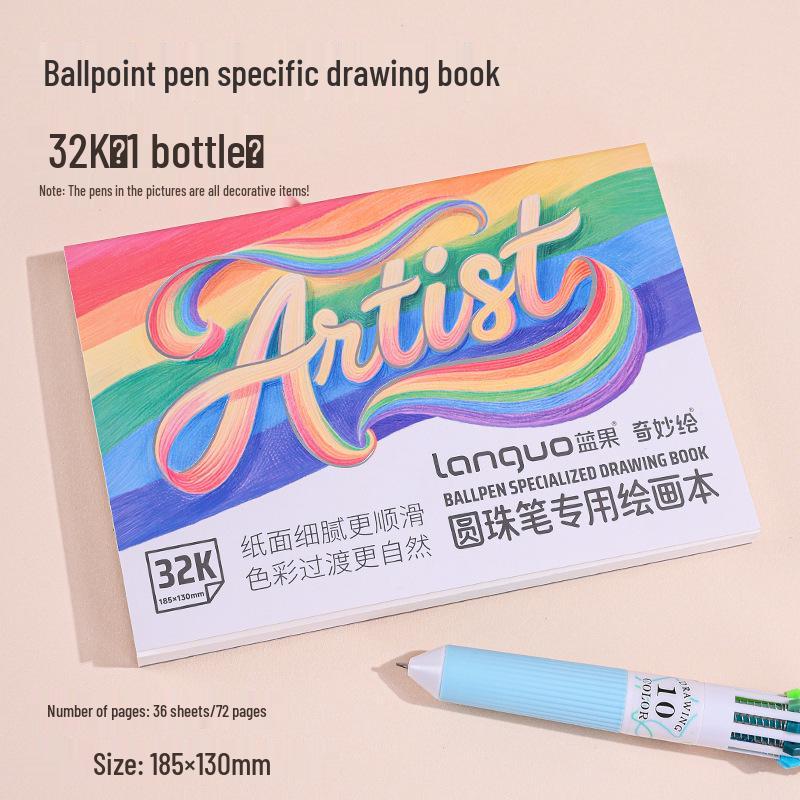 Blue Fruit Multi-Color Gel Pen Set - 30 High-Quality Stackable Press-Type Ballpoint Pens for Journaling