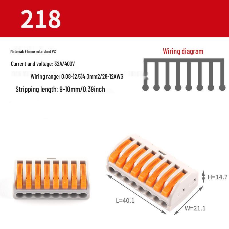 Universal Quick Connector: Soft/Hard Wire Terminal Splitter