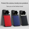 Texture Leather Mirror Glass Case For Samsung Galaxy A53 A23 A12 S22 S21 Xiaomi Redmi Note 11 A1 10C Huawei P50 iPhone 14 13 12 11 Pro Max Soft Cover