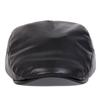 Men PU Leather Forward Hat Fashion Outdoor Windproof Beret Cap Classic Style Taxi Driver Newsboy Hats Flat Top Caps