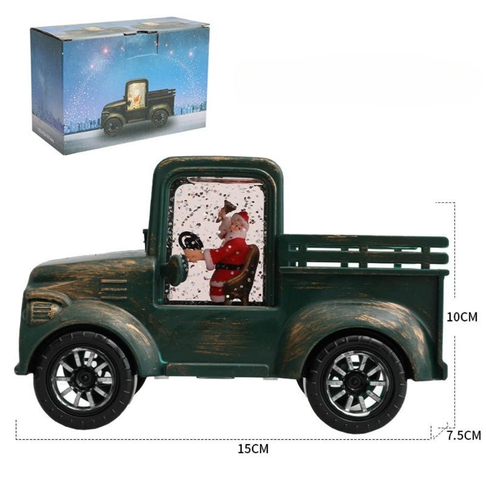 Christmas Decoration Gifts, Water Filled Trucks, Santa Claus, Water Filled Car Decorations, Santa Claus Truck Ornaments