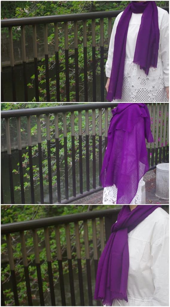 all over the Large Silk and Wool Stole for Men and Cashmere Perfect for and 77th Birthdays [.a world] Women, Fall/Winter, Purple, Touch, 70th, 77th,