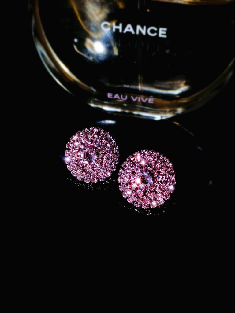 DINGKA Geometryczne Kolczyki Koła z Cyrkoniami dla Kobiet