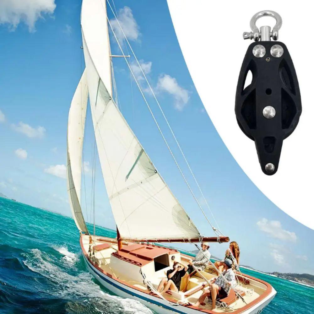 Nylon Stainless Steel Pulley Block Efficient Bearing Design Lifting Pulley  Marine Sailboat
