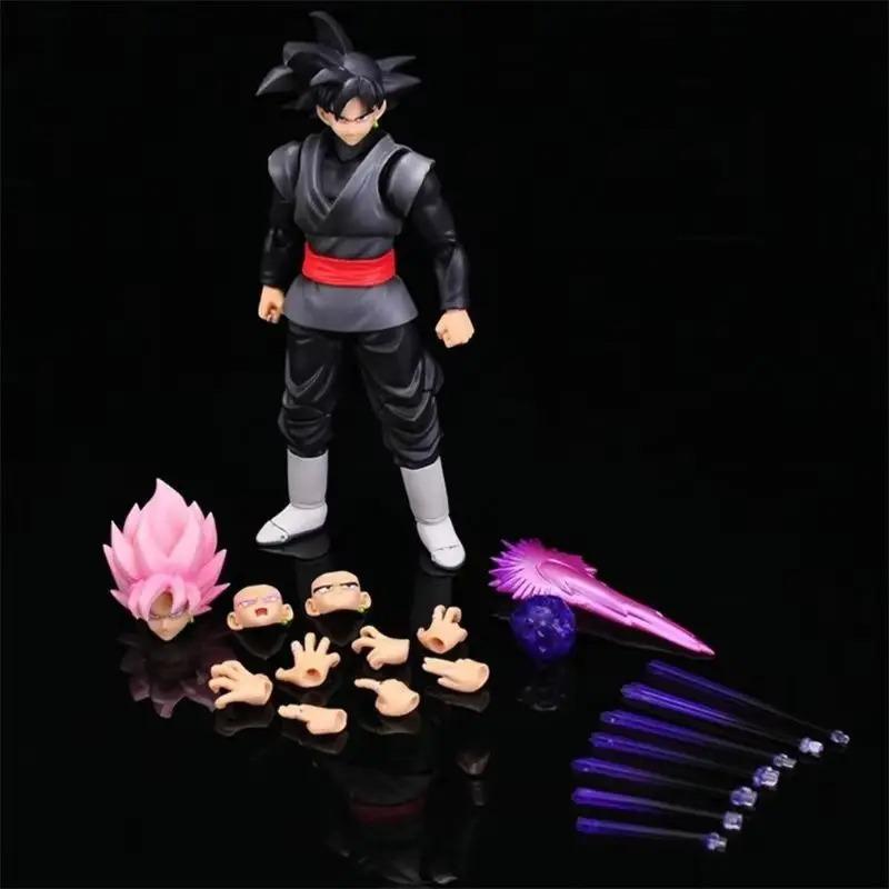 14cm Dragon Sphere Black Goku Zamasu Animation Action Figure Super Saiyan Movie Version Dbz Miniature With Multiple Accessories Playthings presents
