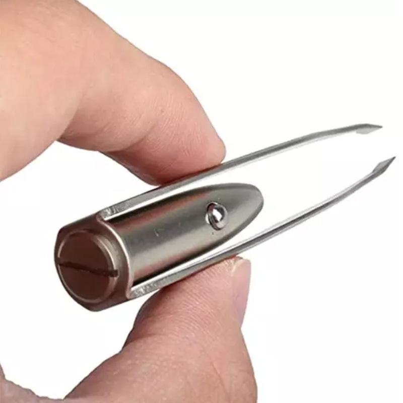 1PC with LED Light Eyebrow Clip, Eyebrow Clip, Eyelash Clip, Beauty Clip, Eyebrow Trimmer, Eyebrow Plucking Clip