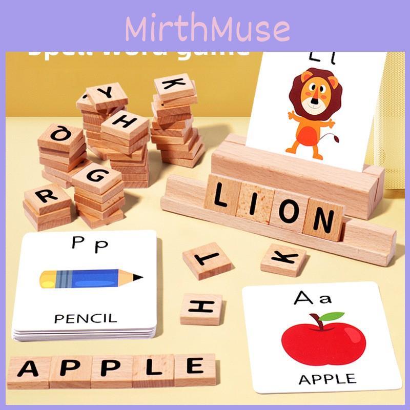 Wooden Alphabet Word Building Game Educational Toy For Early Learning