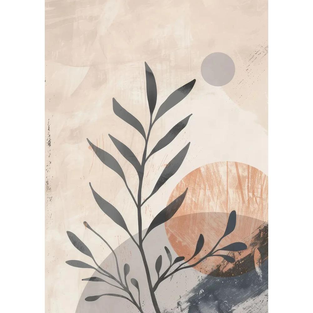 Abstract Flowers Botanical Posters Boho Line Neutral Flower Vase Prints Canvas Painting Girly Wall Art Pictures Home Room Decor