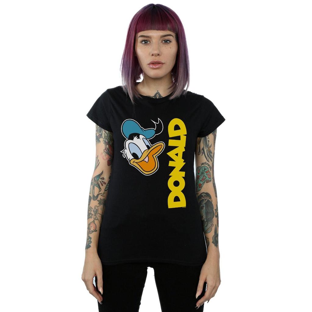 Disney Womens/Ladies Donald Duck Greetings Cotton T-Shirt