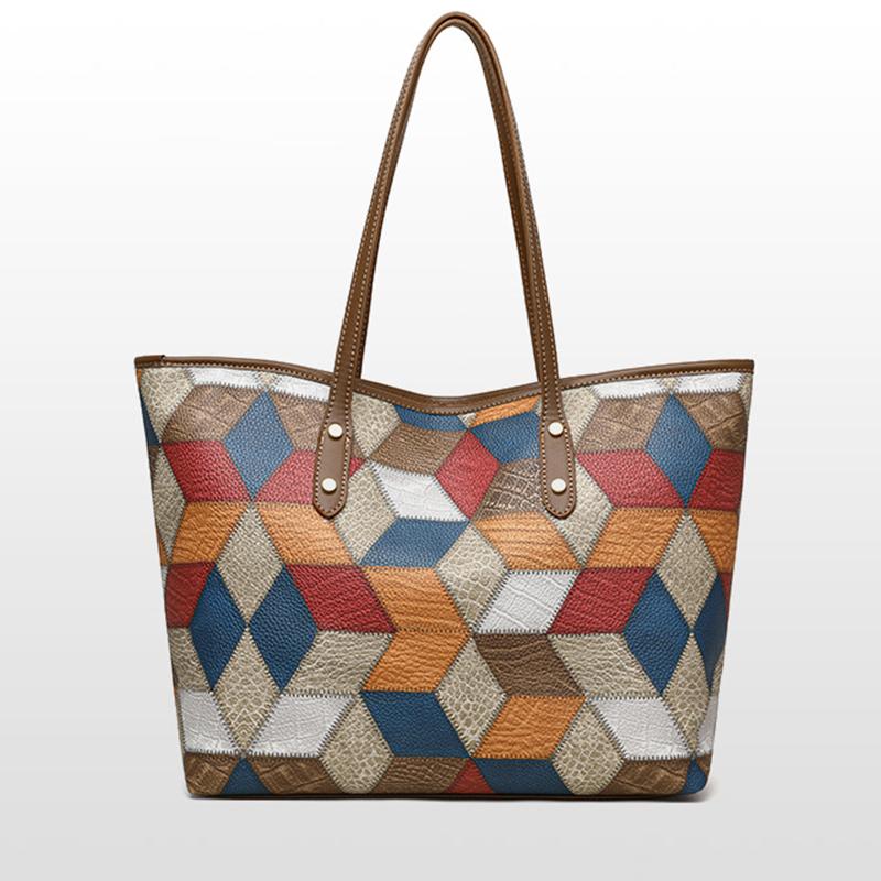 Design Vintage Pattern Handbag High-grade Material Shoulder Bag New Classic Commuter Large Capacity Shopping Totes for Women MIT