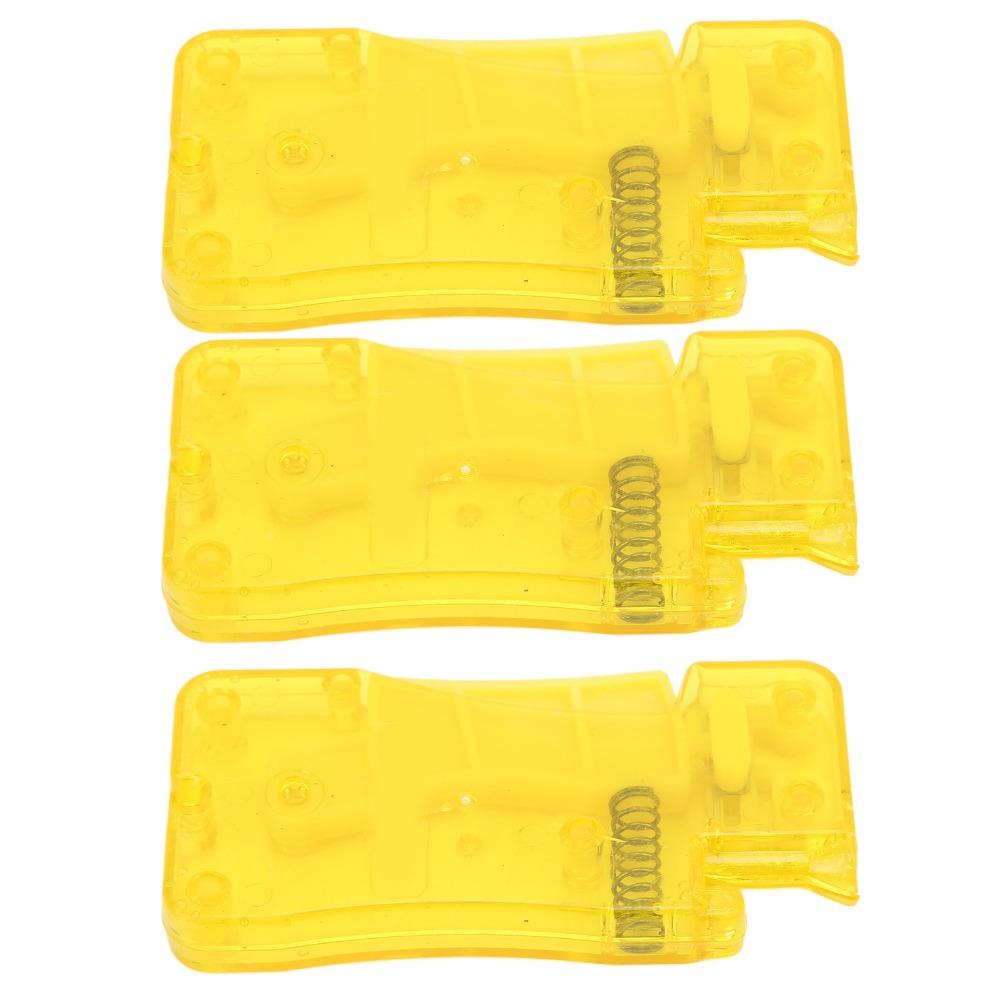 3pcs Plastic Automatic Needle Threader Yellow Self-Thread Guide Household Use