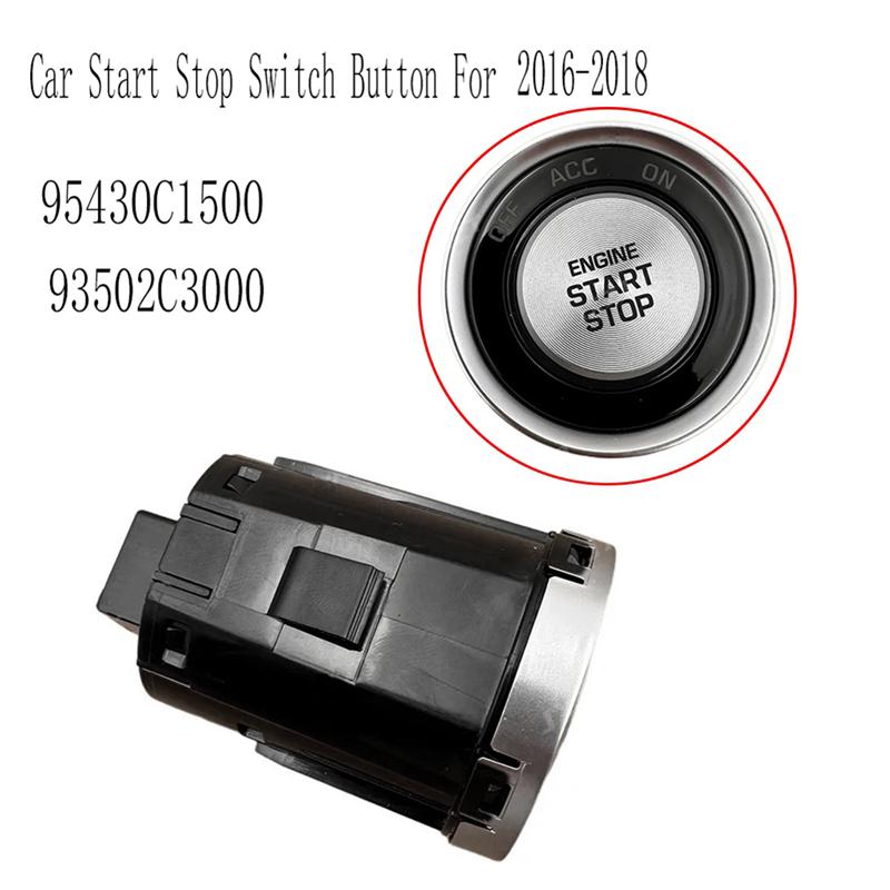M63K-95430C1500 Car Start Stop Switch Button Engine One-Button Button For Hyundai Sonata 2016-2018 93502C3000